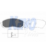 KAVO PARTS - KBP8018 - Колодки тормозные SUBARU LEGACY/IMPREZA 02- передние